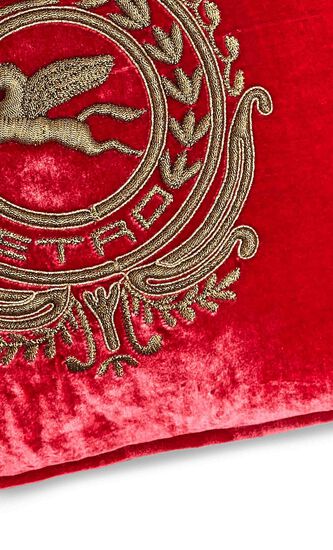 Crest Embroidered Cushion