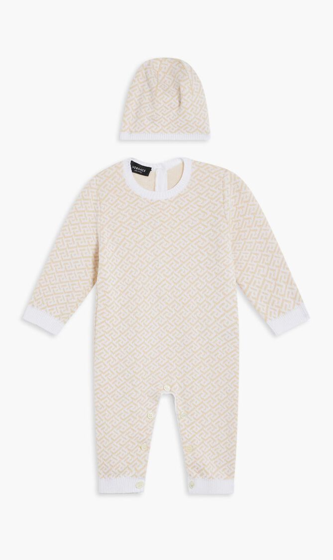 NU GIFT SET 2 PC ONESIE HAT WOOL JACQ GRECA