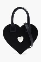 Heart Shape Bag With Crystalized Heart