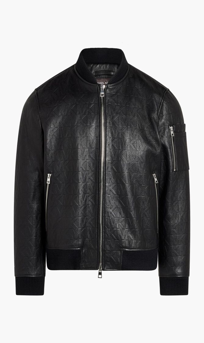 Pebble Leather Bomber Jacket