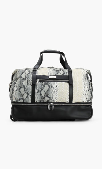 Python Print Travel Rolling Duffle Bag