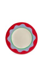 Wavy Red Dessert Plate