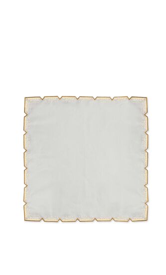 Louxor Napkin in White & Gold