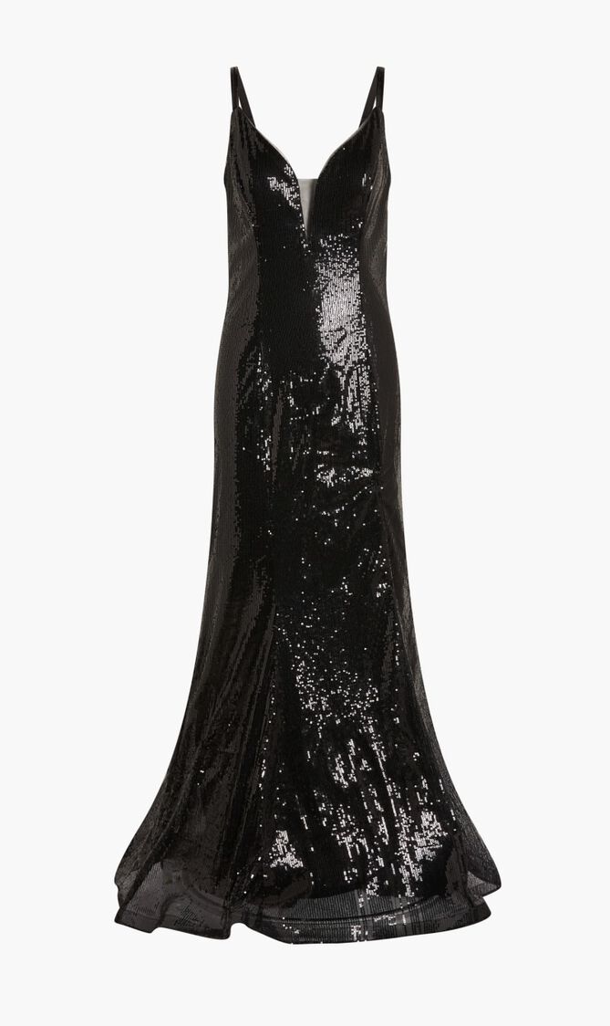 Scuba Sequin Gown