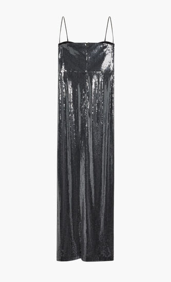 DOMA SEQUIN MAXI SLIT DRESS