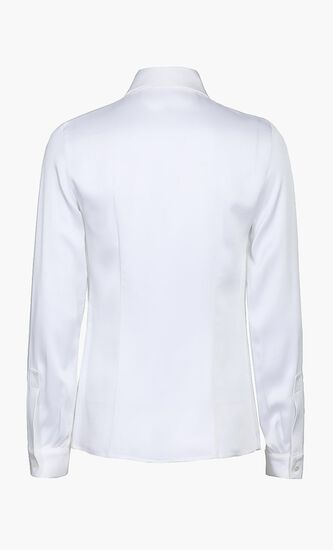 Solid Optic White Collared Shirt