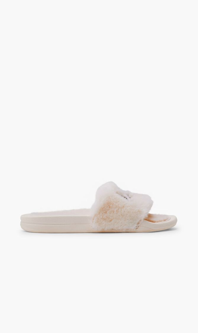 Womens Shearling Slide Sea Saltblack