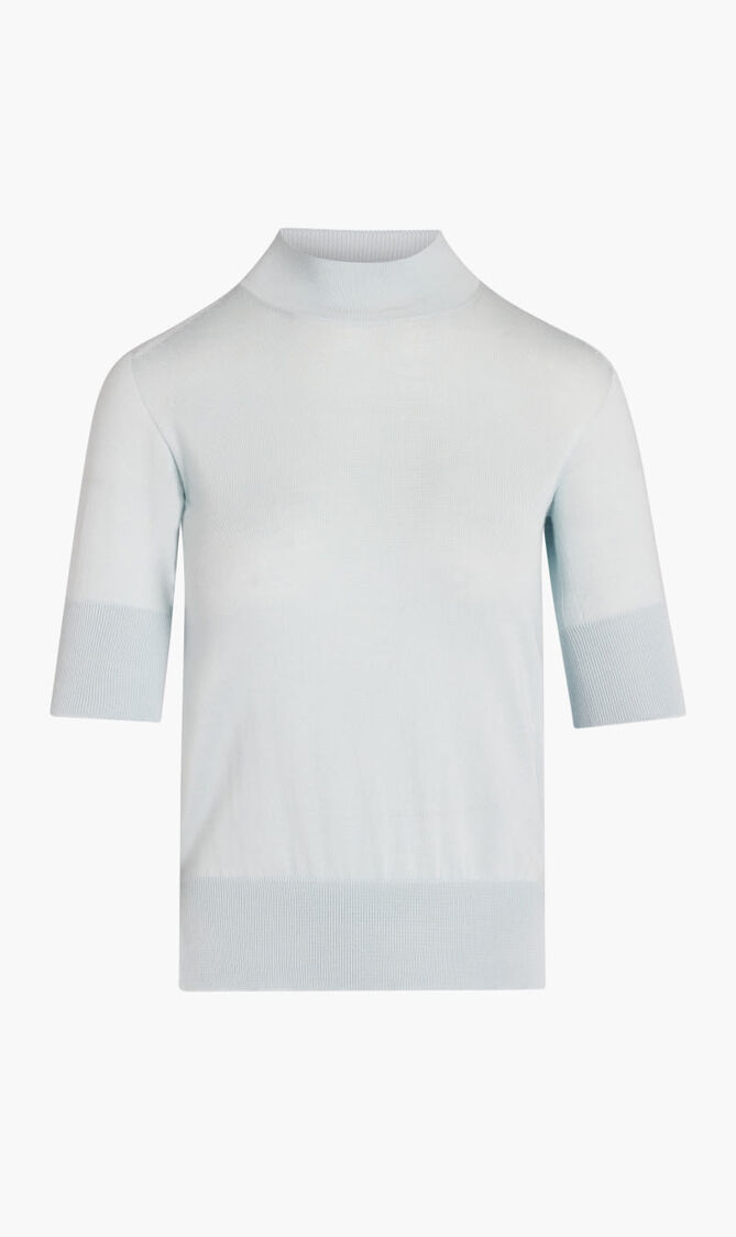 Cashmere Merino Short Sleeve Sweater