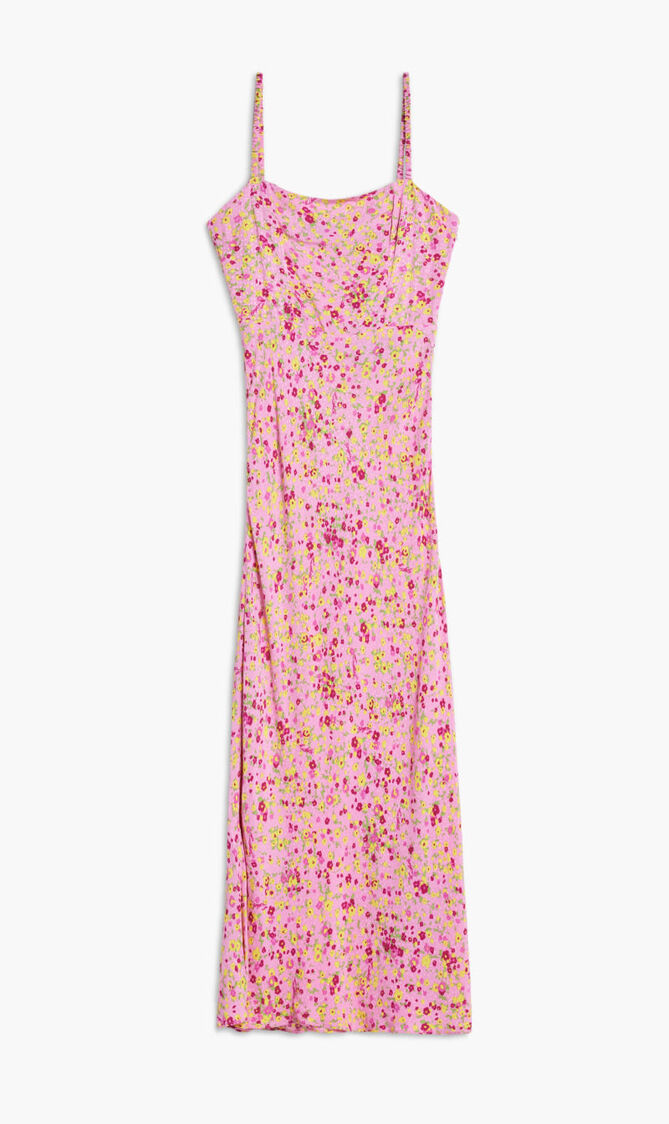 GOBI JACQUARD MIDI SLIP DRESS