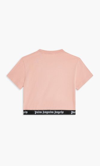 LOGO TAPE CROPPED T-SHIRT