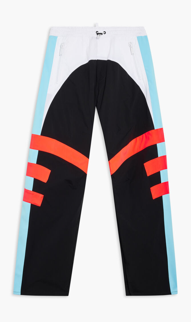 Contrasting Logo Print Pants