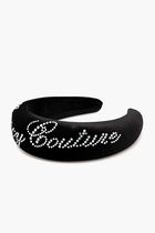 Velour Headband With Diamante