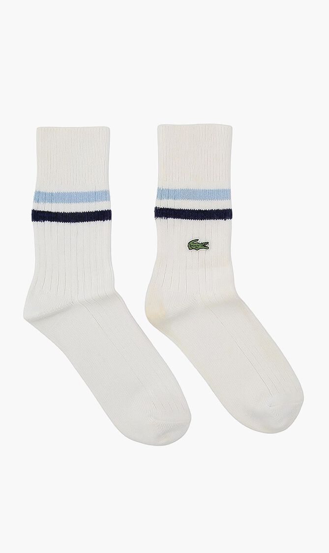 Cotton Blend Logo Socks