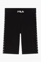 Biker Pants With Eyelet Tape On Side