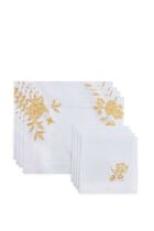 AHT WALLPAPER SET OF 4 PLACEMATS 36X45CM & NAPKINS 51CM 100% LINEN