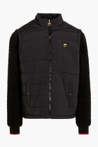 Quilted Jacket With Borg Sleeves