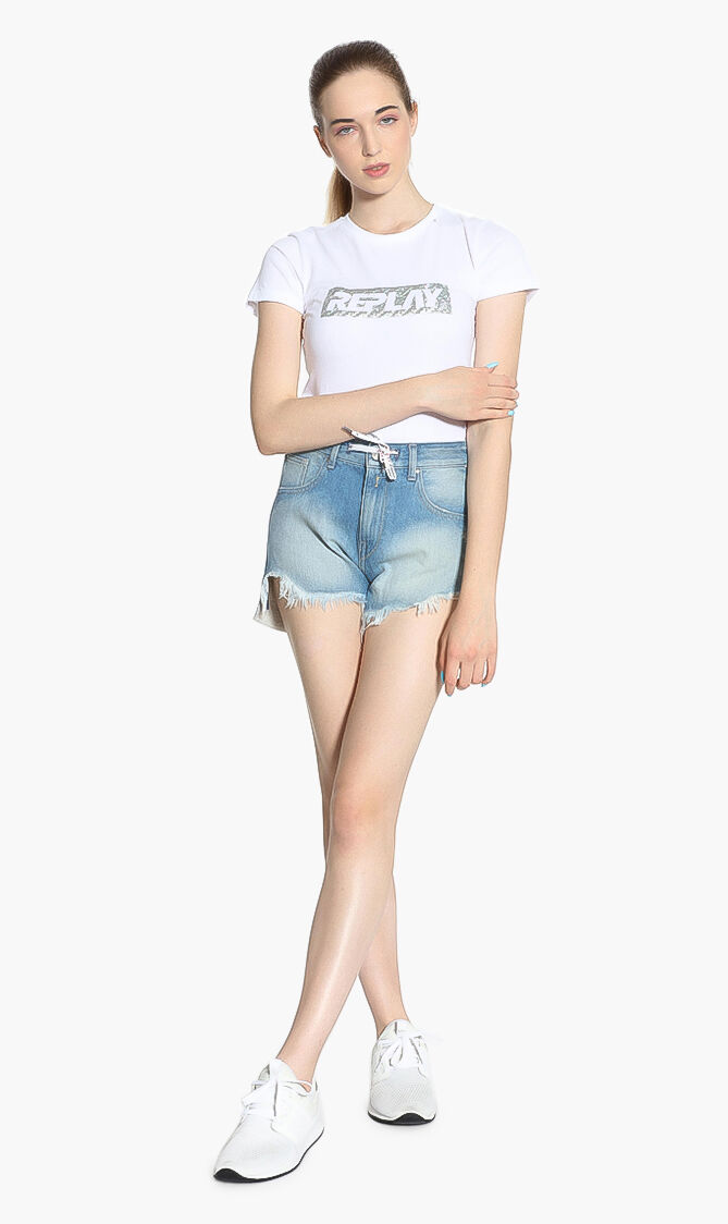 Drawstring Waist Shorts