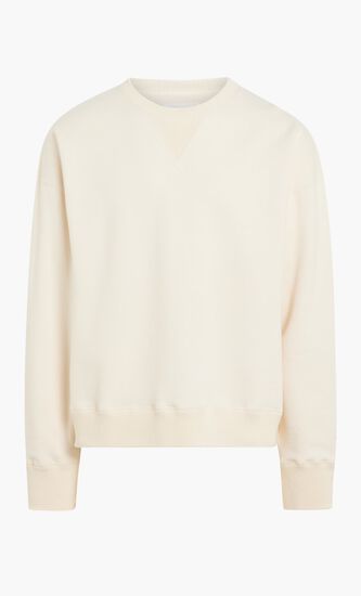 SWEATSHIRT HIGH TWISTED COTTON OUTSIDE WITH INSIDE CASHMERE TERRY