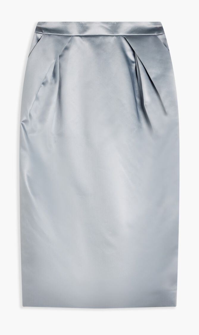 AVP LIGHT BLUE MIDI SKIRT