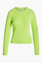 SOLINA COMPACT CROCHET RINGS L/S RAGLAN TOP