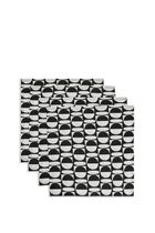 JNR VALLAURIS NAPKIN - SET OF 4 - BLACKWHITE