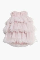 CRYSTAL TULLIE RUFFLE DRESS