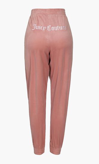 Aretha Rib Velour Cuff Pant