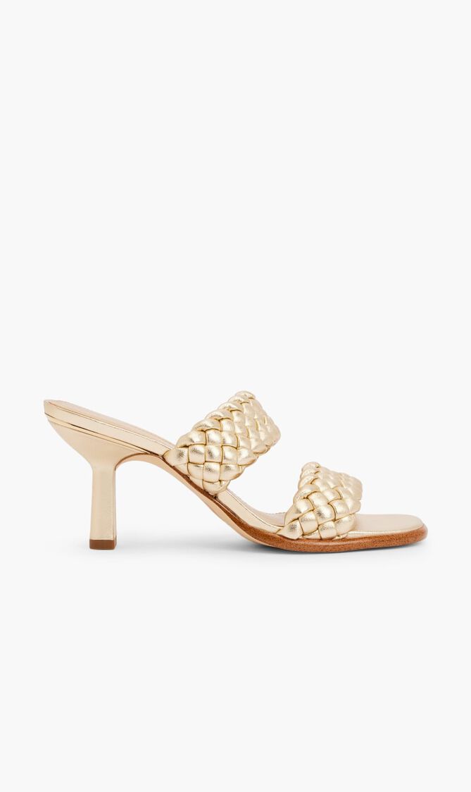 Nadia Metallic Braided Mules