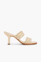 Nadia Metallic Braided Mules