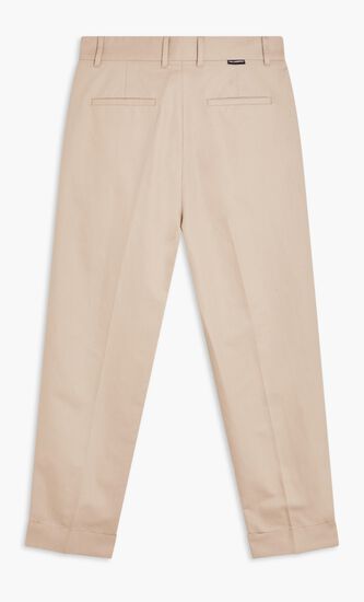 Linen Blend Tailored Pants