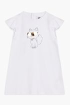 Animated Cat Print Dress