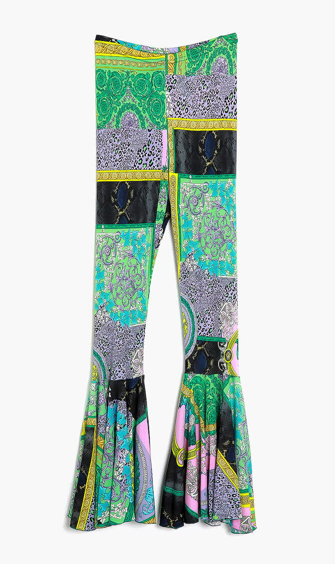 Printed Long Retro Pants