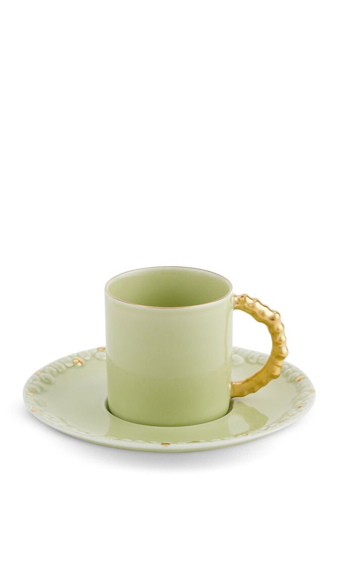 LOB HAAS MOJAVE ESPRESSO CUP + SAUCER SET OF 6