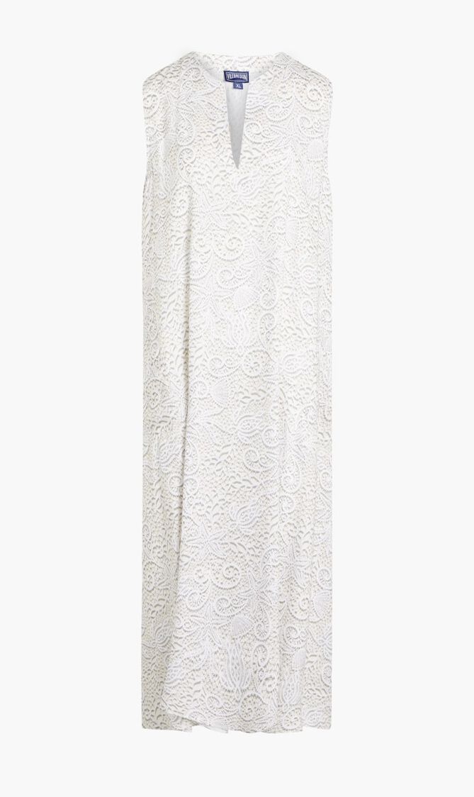 Long Tencel Beach Cover Up Dress