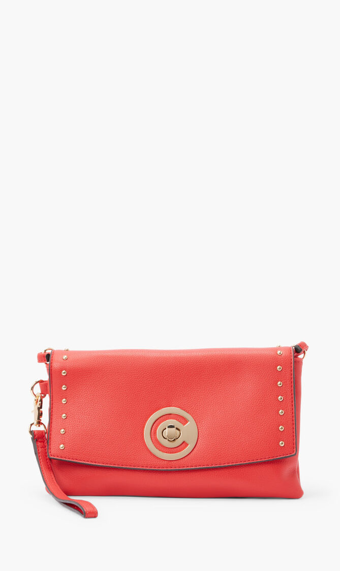 Solid Leather Crossbody Bag