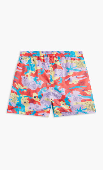 PUZZLEFLAGE JOGGING SHORT MULTICOLOR WHI