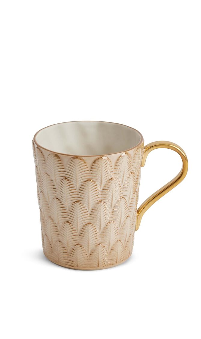 VLI PEACOCK MUG 35 CL CARAMEL GOLD