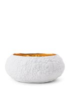 LOB HAAS MOJAVE DESSERT WHITE+GOLD BOWL-MED