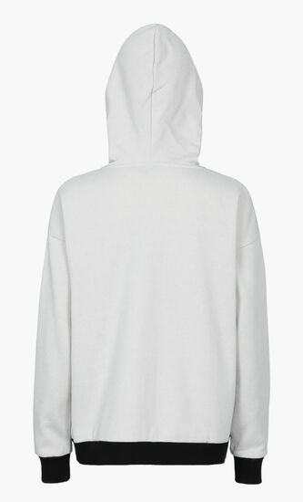 Loose Fit Zip Through Hoodie