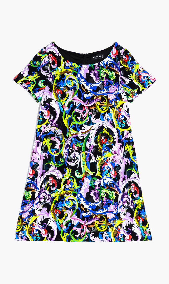 BAROCCOFLAGE KIDS PRINT DRESS