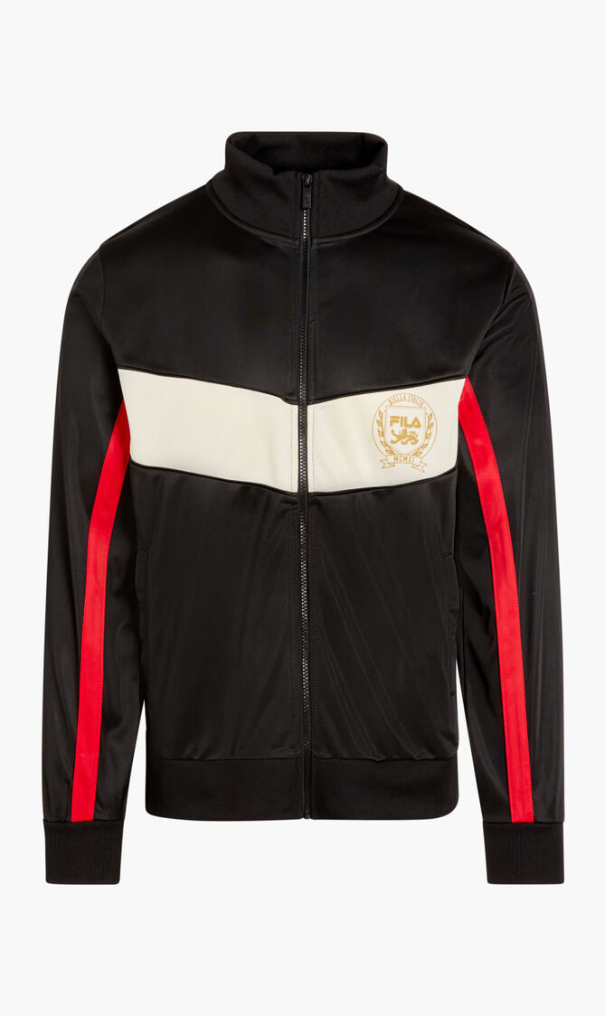 Chevron Track Jacket With Piping