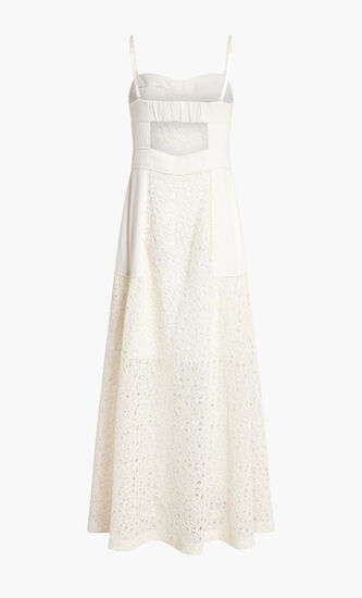 VIDA UTILITY LACE STRAPLESS MAXI DRESS