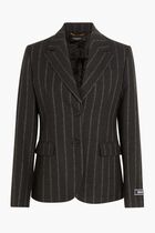 JACKET LOGO PINSTRIPE TESS WOOL