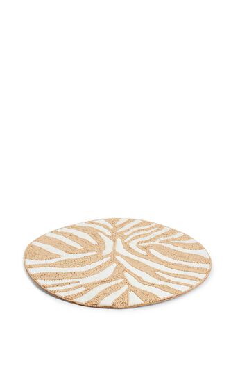 Serengeti Placemat in White & Natural