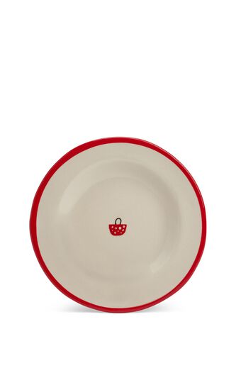 Champs Red Dessert Plate