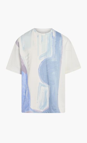 Liquid Print Cotton T-shirt