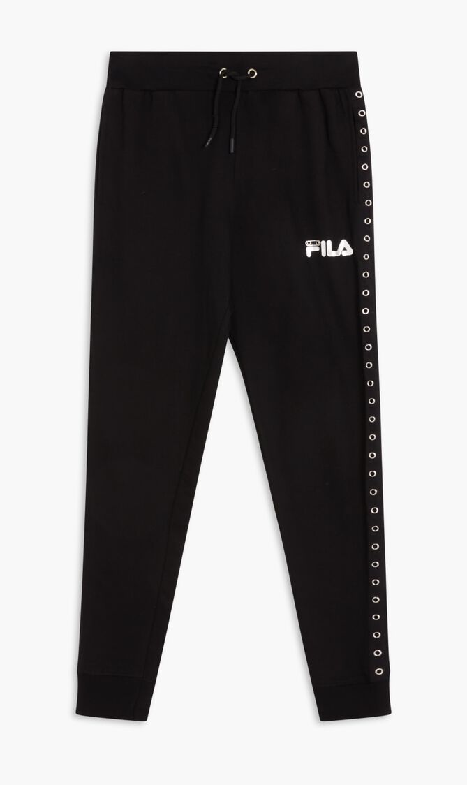 Cuffed Pants With Eyelet Tape On Side