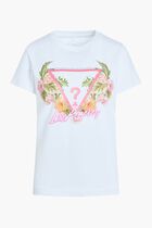 Short Sleeve Floral Triangle T-shirt