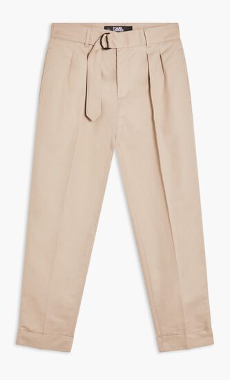 Linen Blend Tailored Pants