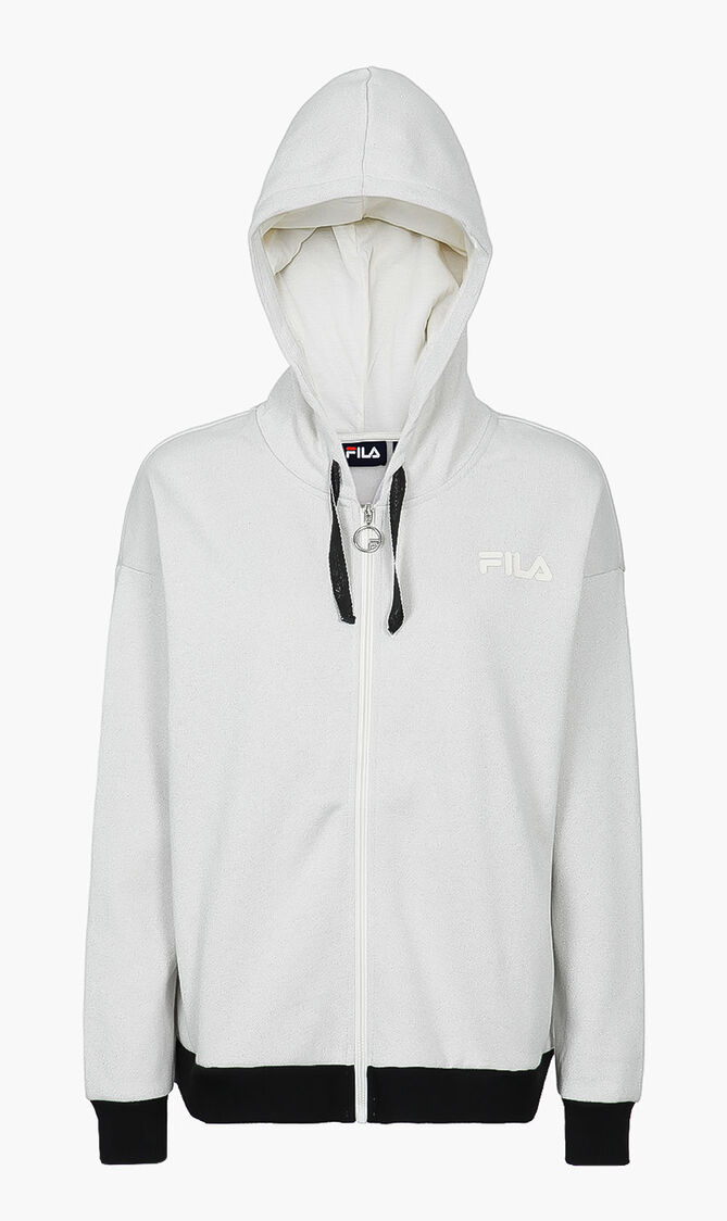 Loose Fit Zip Through Hoodie